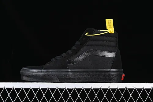 All categories Vans Vans series Vans Hi Vans high-top Vans Sk8-Hi Vans official Black Warrior high-top classic pure black casual canvas shoes VN000D5IBKA